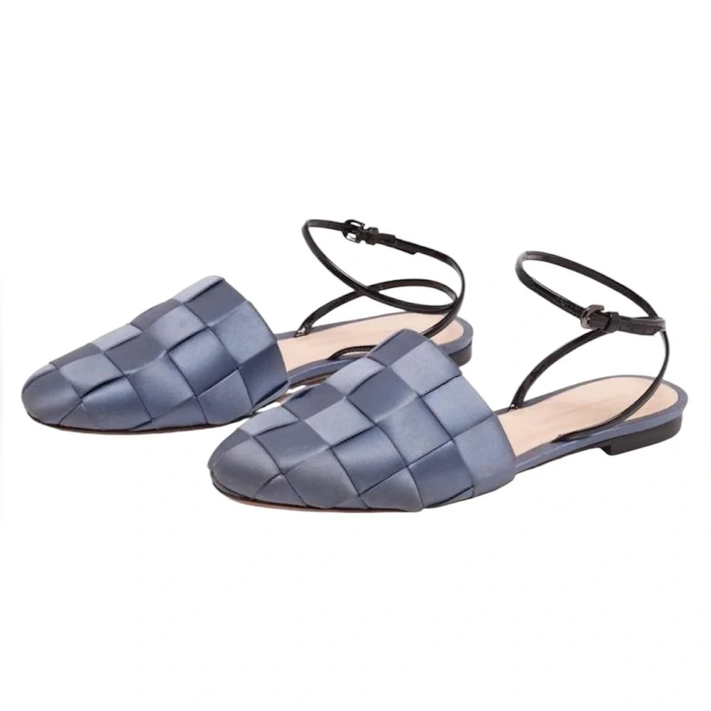 Marco de Vincenzo Basket Weave Flats Womens Size 8 - Picture 2 of 9
